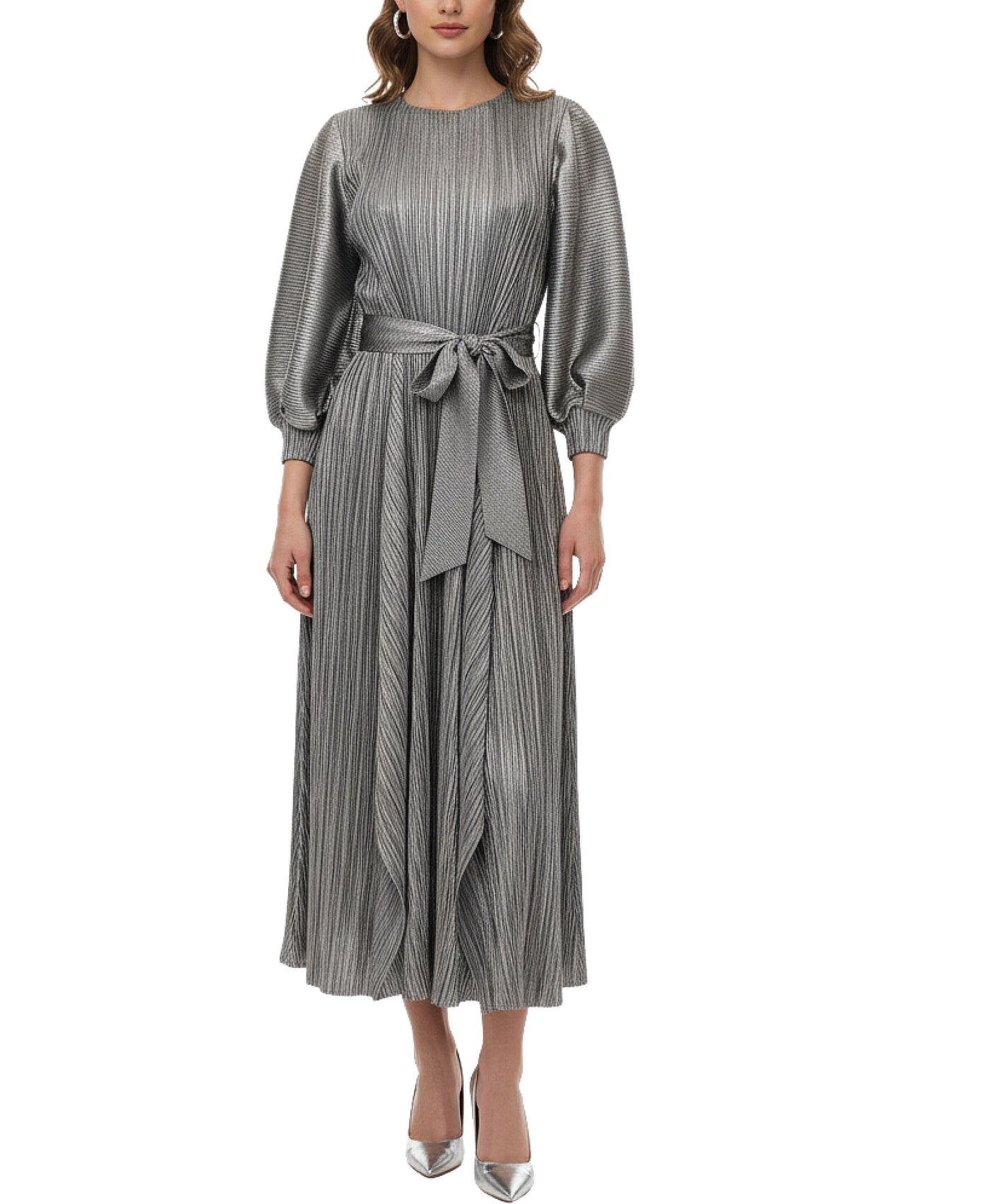 Plisse Hanky Hem Maxi Dress view 2