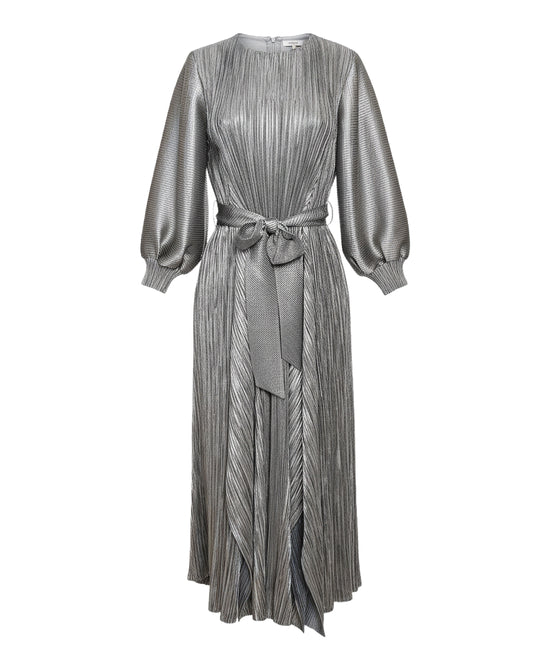 Plisse Hanky Hem Maxi Dress view 