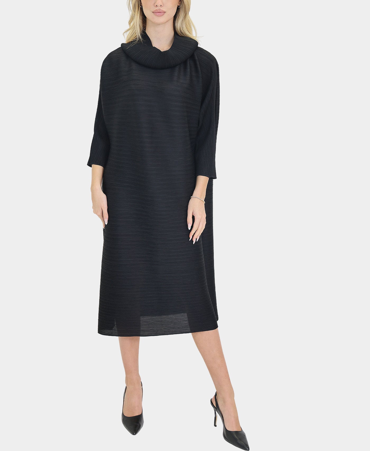 Plisse Midi Dress view 1