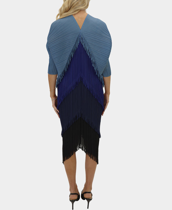 Plisse Fringe Dress view 
