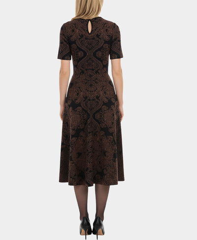 Printed Knit Midi Dress image 3
