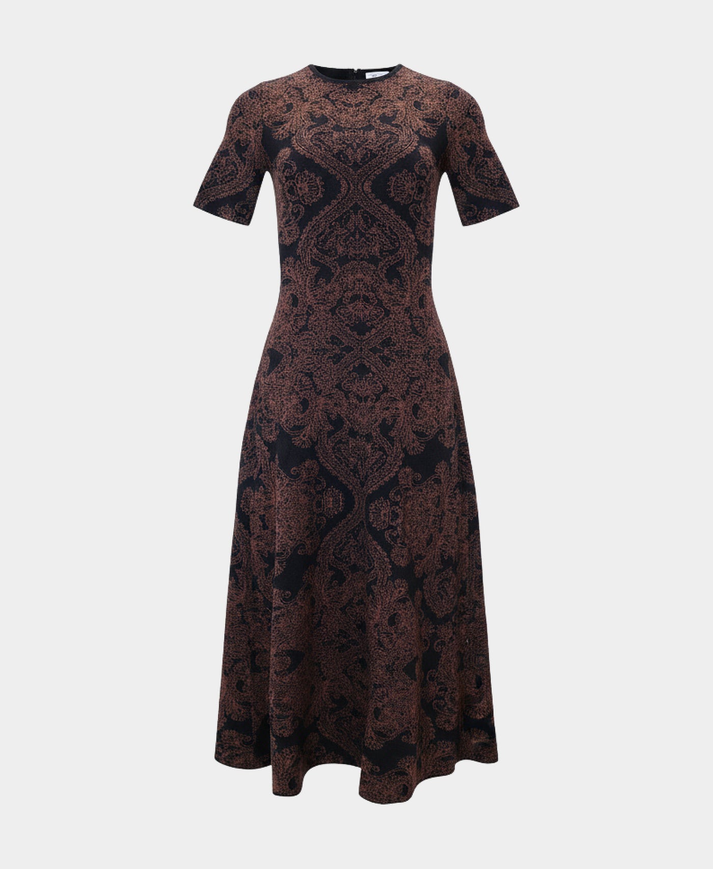 Printed Knit Midi Dress view 5