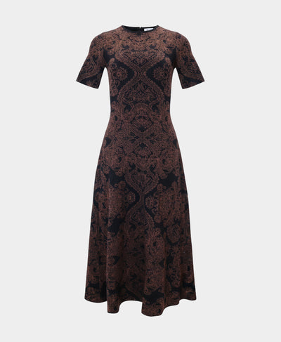 Printed Knit Midi Dress image 5