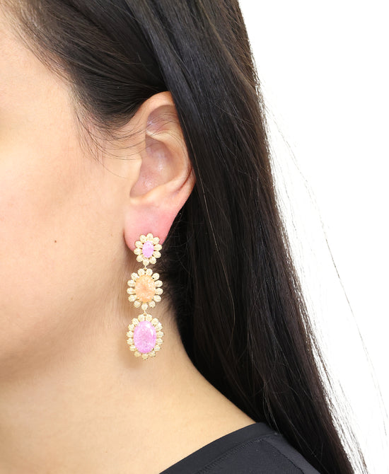 Flower Drop Earrings view 