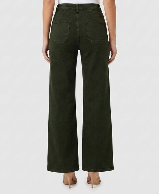 
Jeans w/ Front Seam Detail in OLIVE view 2