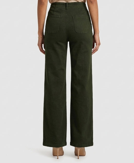 
Straight Sailor Jeans in OLIVE view 2