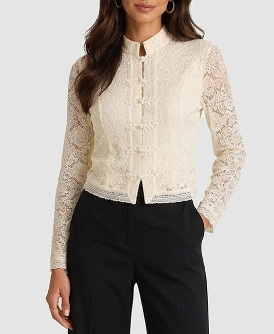 
Lace Blouse in IVORY view 1