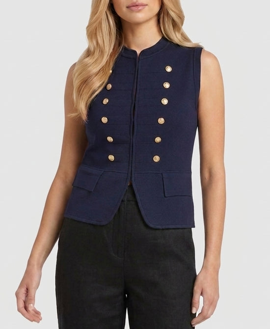 
Band Vest in NAVY view 1