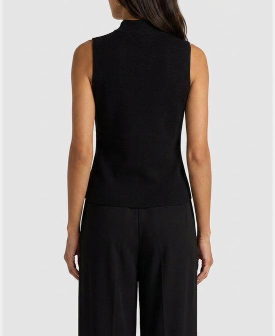 
Knit Band Vest in BLACK view 2