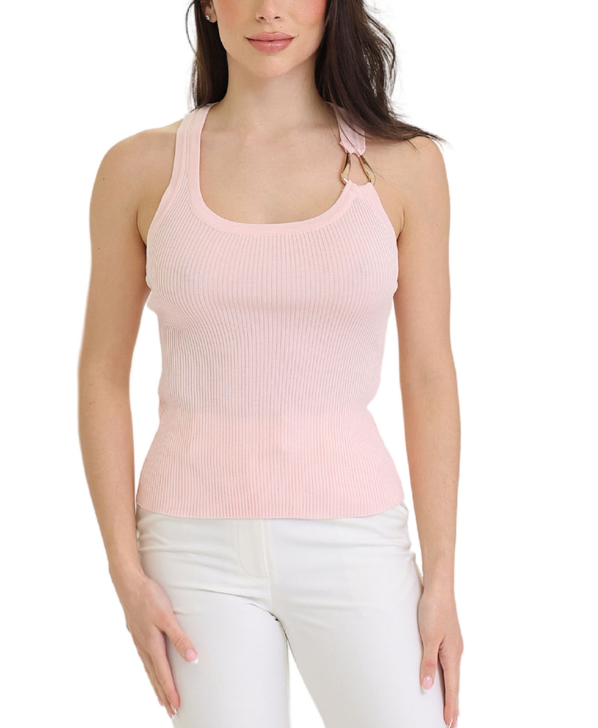 FOXEY - na2120FOXEY Knit TopsBasic Rib Knit Rib Tank w/ Gold Hardware – FOX'S - Online