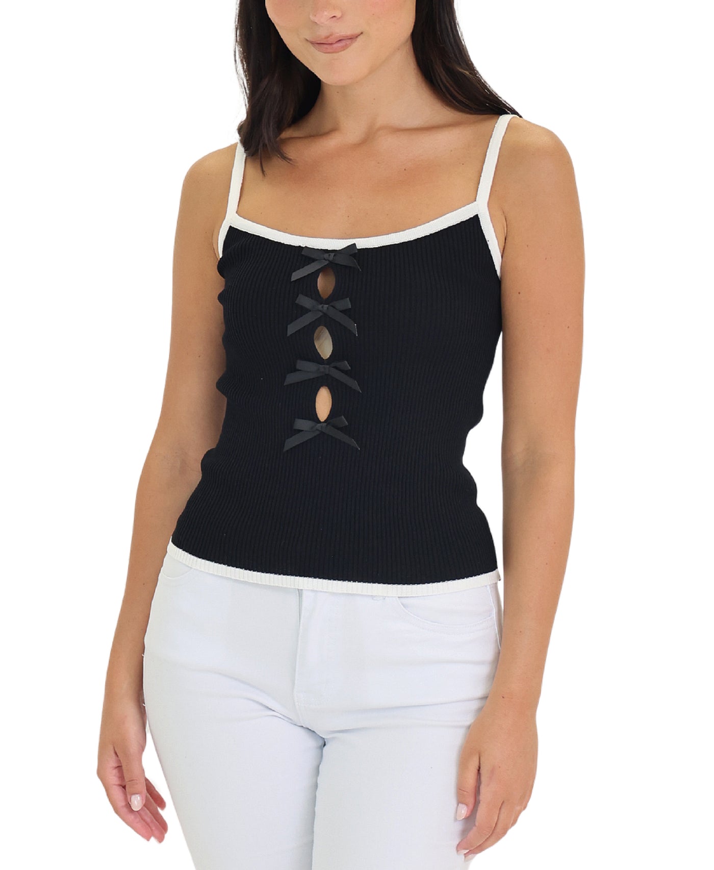 Ribbed Bow Top view 1