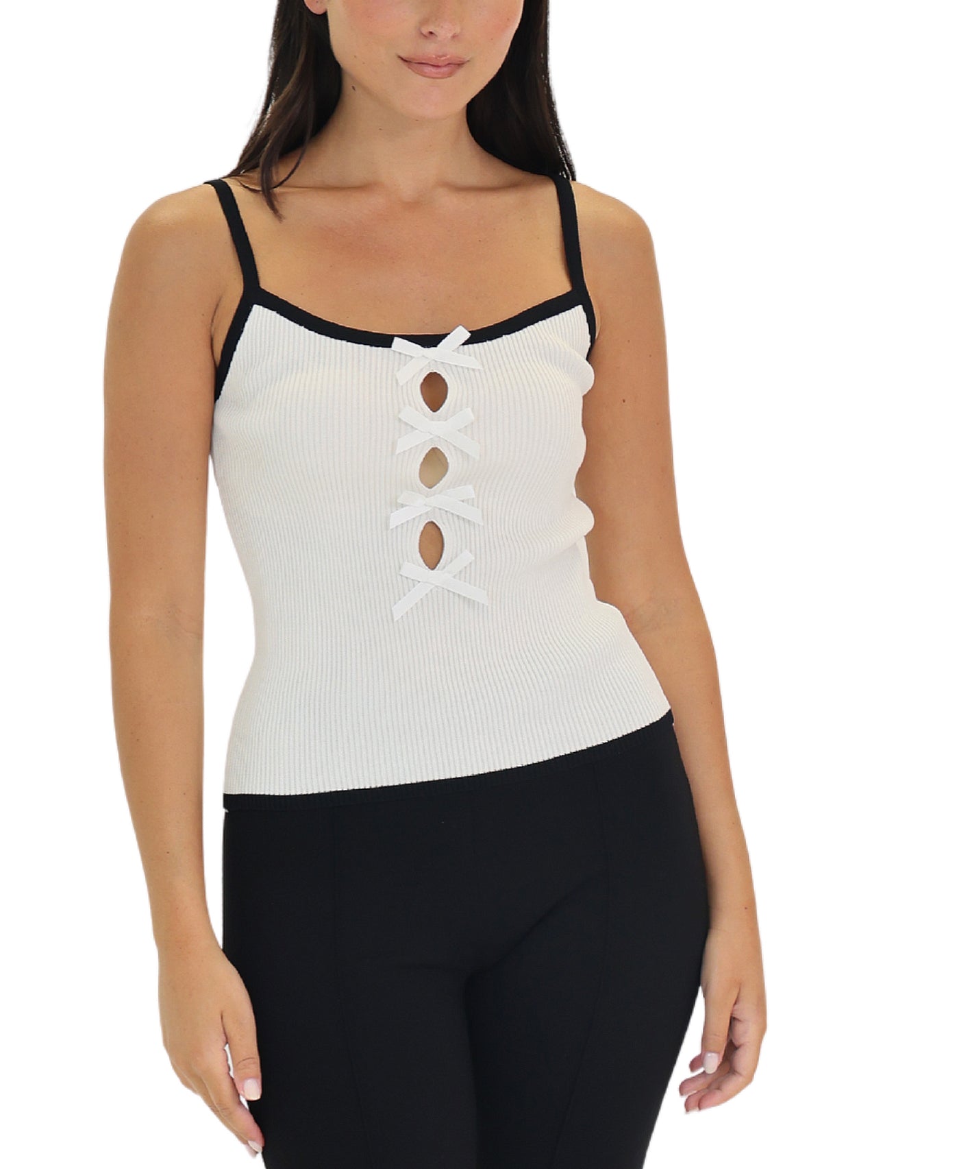 Ribbed Bow Top view 1