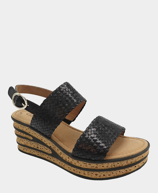 Woven Leather Wedge Sandal view 1