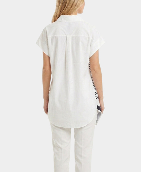 
Asymmetrical Printed Blouse in WHITE/BLACK view 2