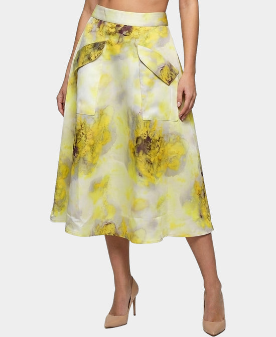 Printed Midi Skirt view 1