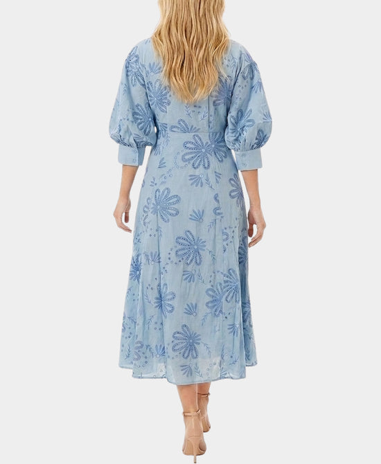 
Embroidered Maxi Dress in LIGHT BLUE view 2