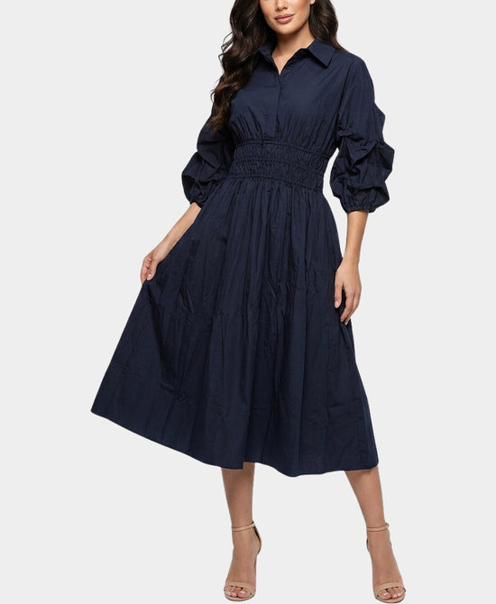 
Midi Dress in NAVY view 1