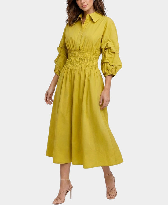 
Midi Dress in MUSTARD view 1
