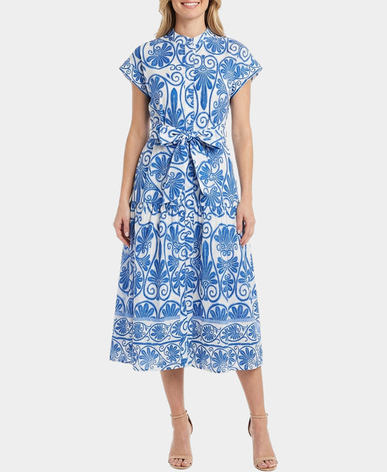 Printed Midi Dress view 1