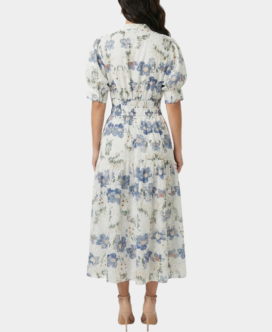 Floral Print Eyelet Maxi Dress view 2