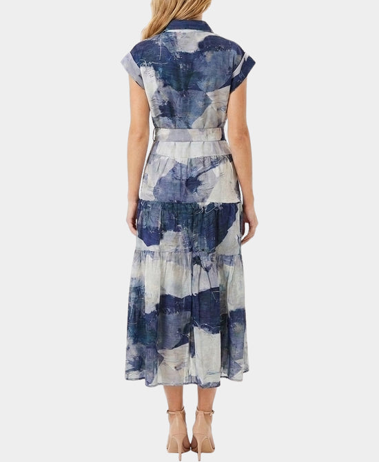 
Printed Midi Dress in BLUE view 2