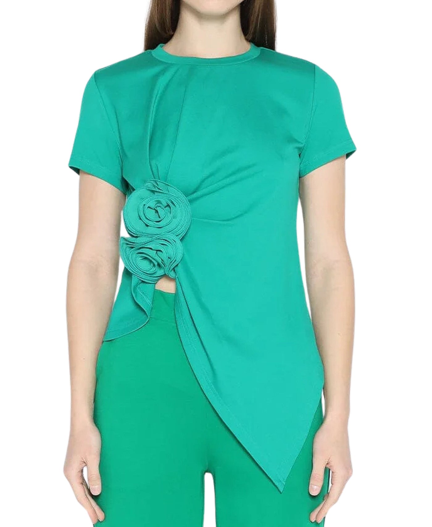 Asymmetrical Top w/ Flower view 1