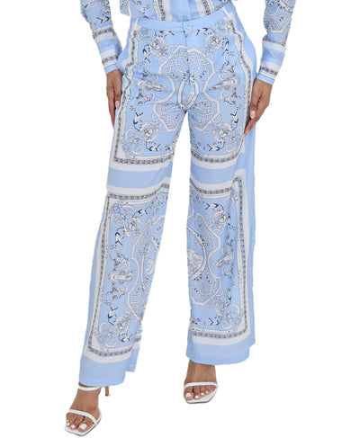 Printed Wide Leg Pants image 1