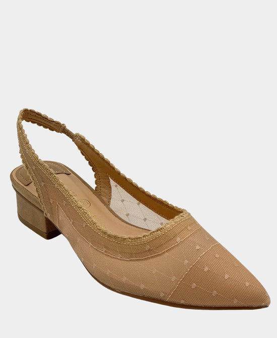 Mesh Polk Dot Slingback view 1
