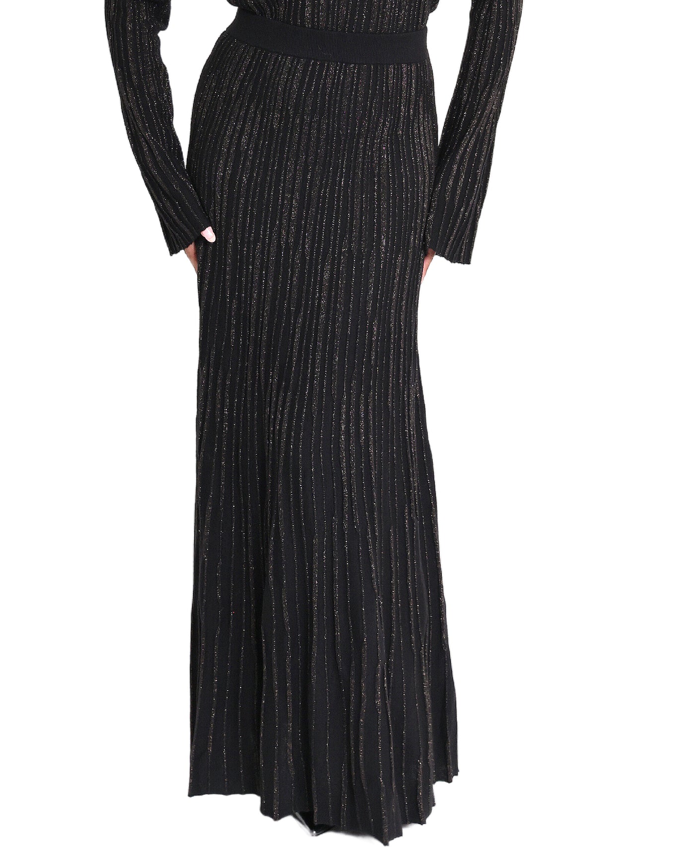 Knit Shimmer Maxi Skirt image 1