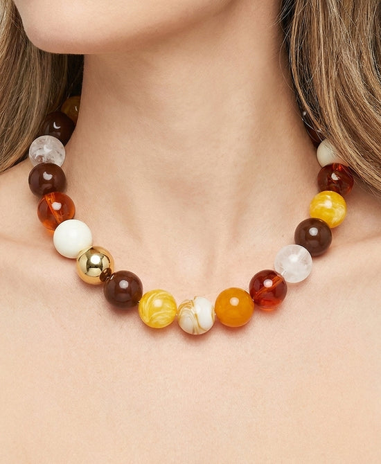 
Multicolor Beaded Necklace in MULTI view 1