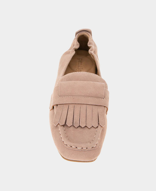 
Suede Fringe Loafer in DUSTY ROSE view 2