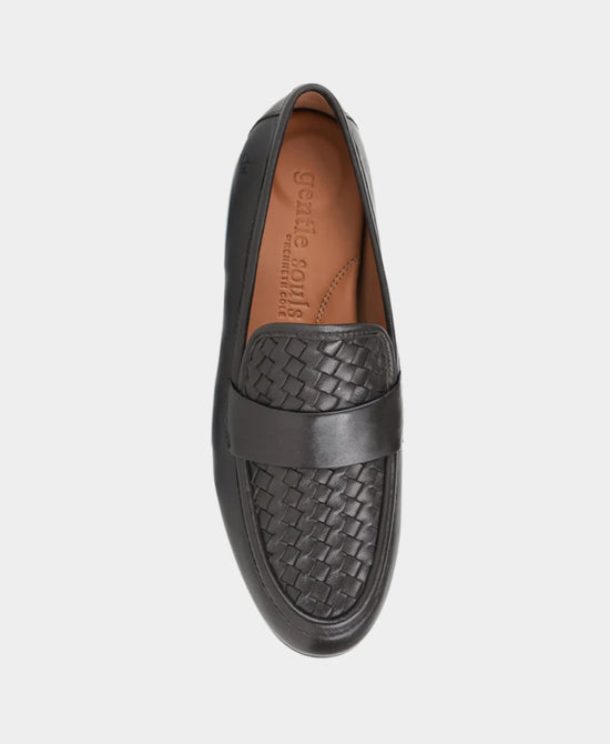 
Leather Woven Loafer in CHOCOLATE view 2