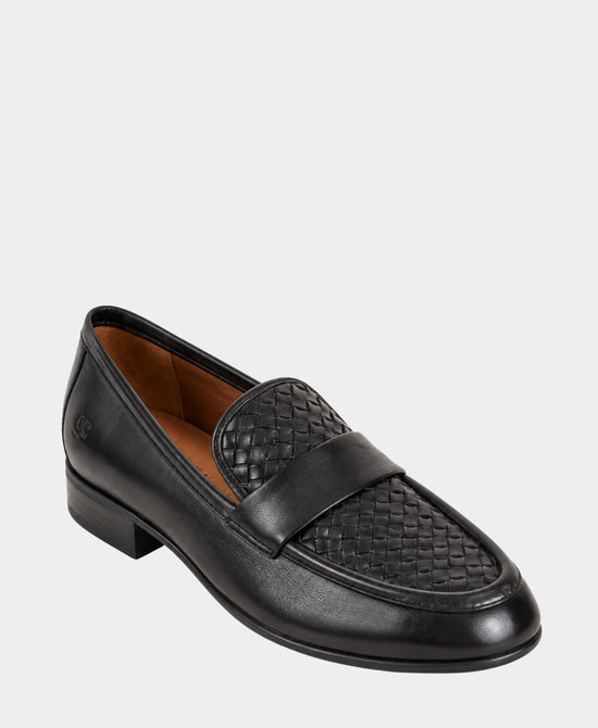 
Leather Woven Loafer in CHOCOLATE view 1