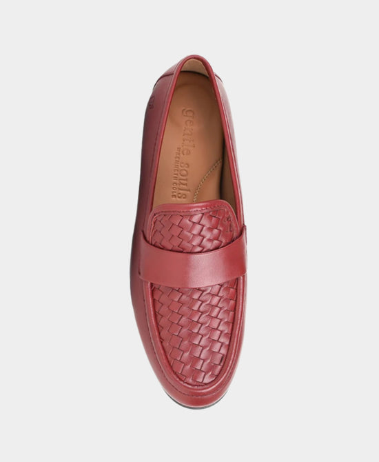 
Leather Woven Loafer in RED view 2
