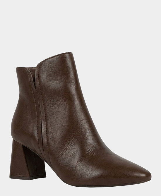 
Leather Bootie in CHOCOLATE view 1