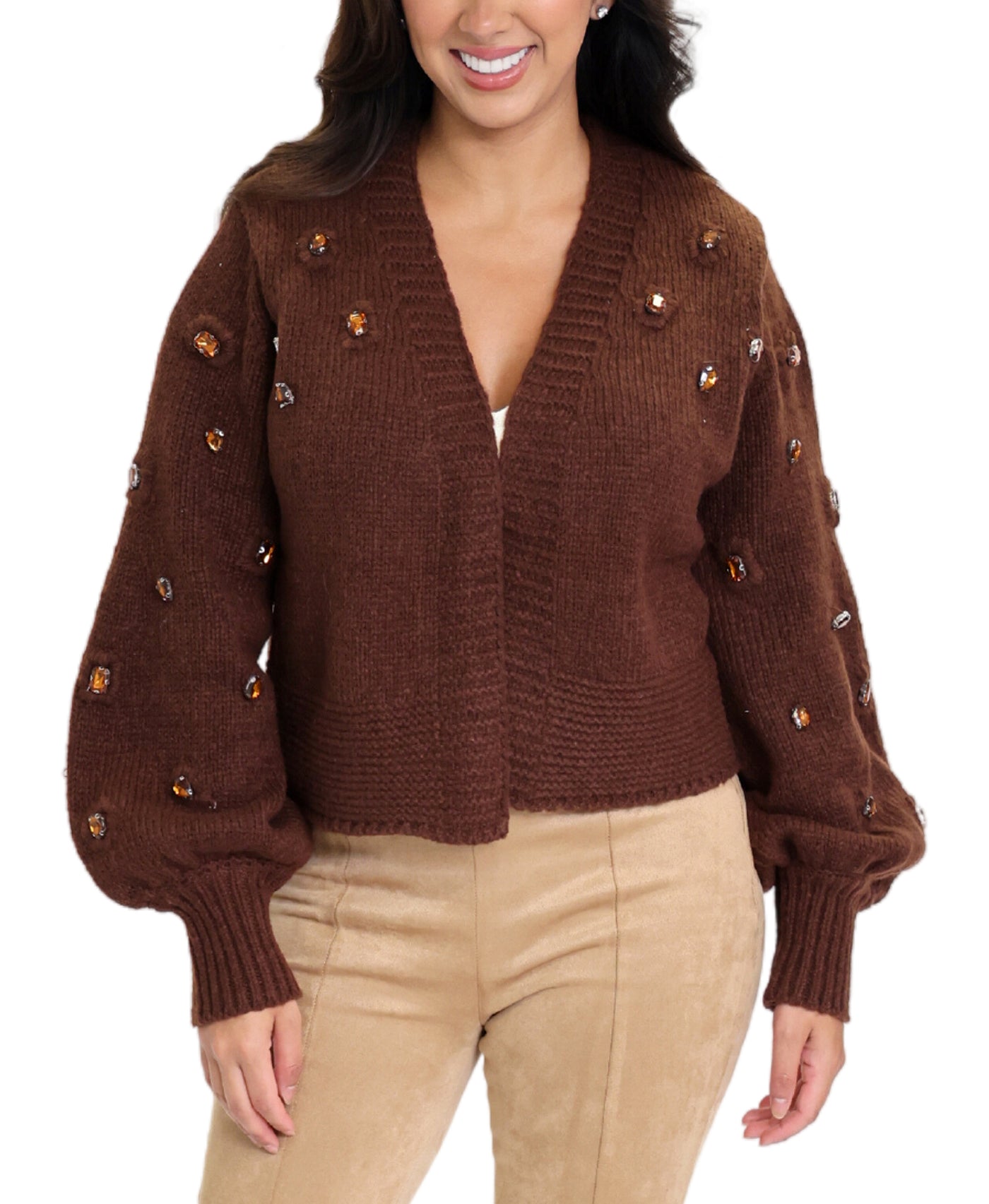 Jeweled Cardigan Sweater image 1