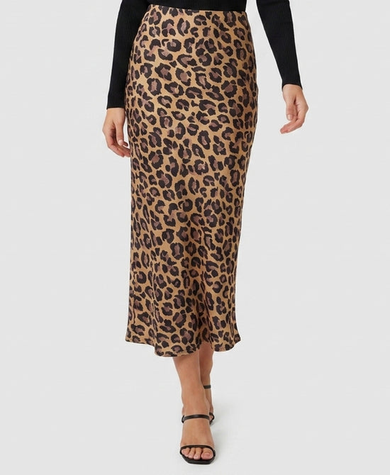 
Animal Print Midi Skirt in CAMEL MULTI view 1