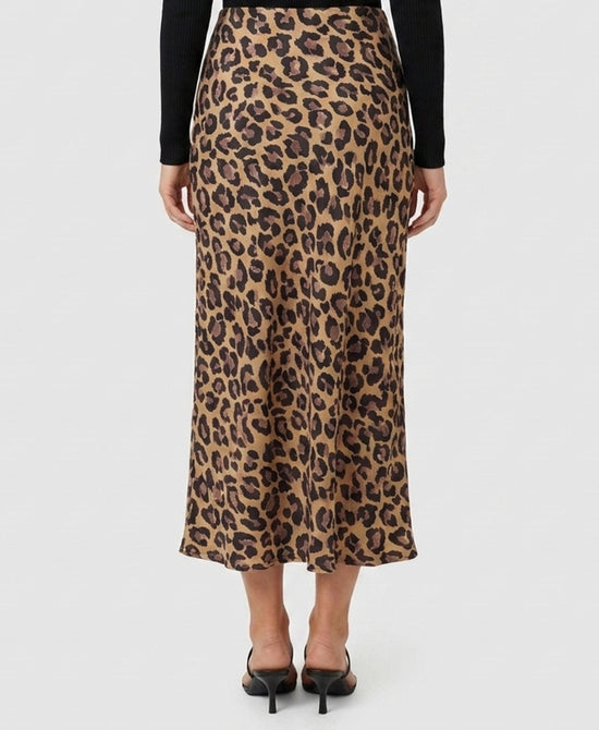 
Animal Print Midi Skirt in CAMEL MULTI view 2