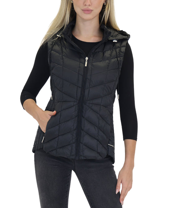 Packable Hooded Vest view 