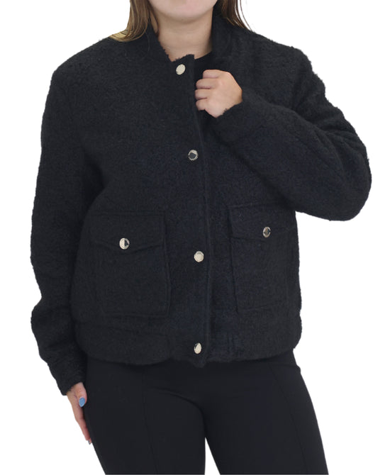 Boucle Bomber Jacket view 