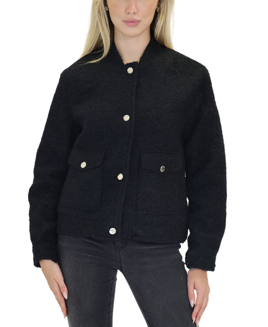 Boucle Bomber Jacket view 