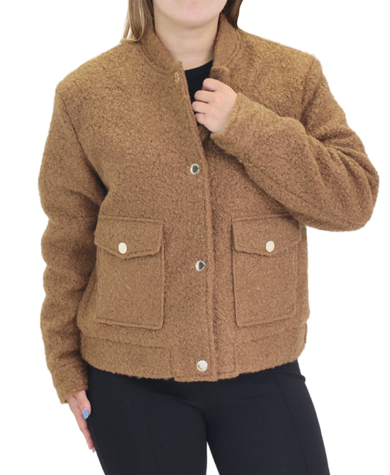 Boucle Bomber Jacket view 