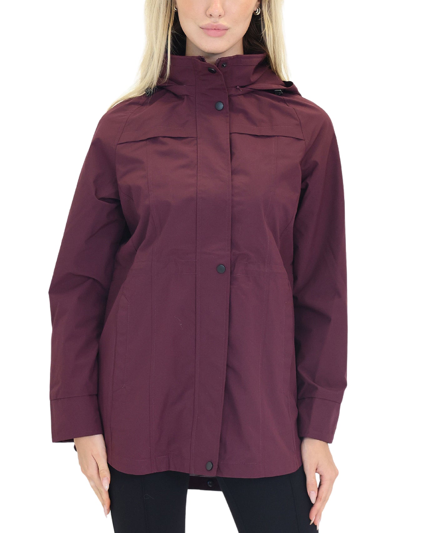 Packable Hooded Rain Coat view 1