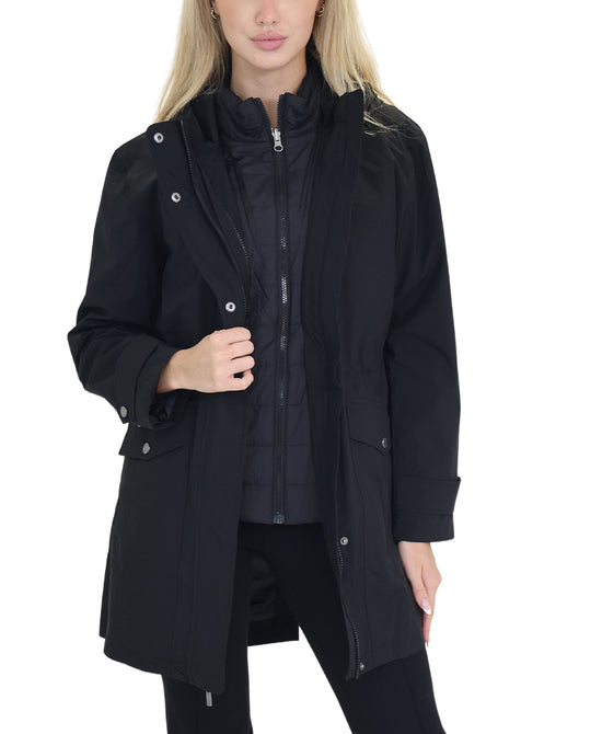 Packable Hooded Rain Coat view 