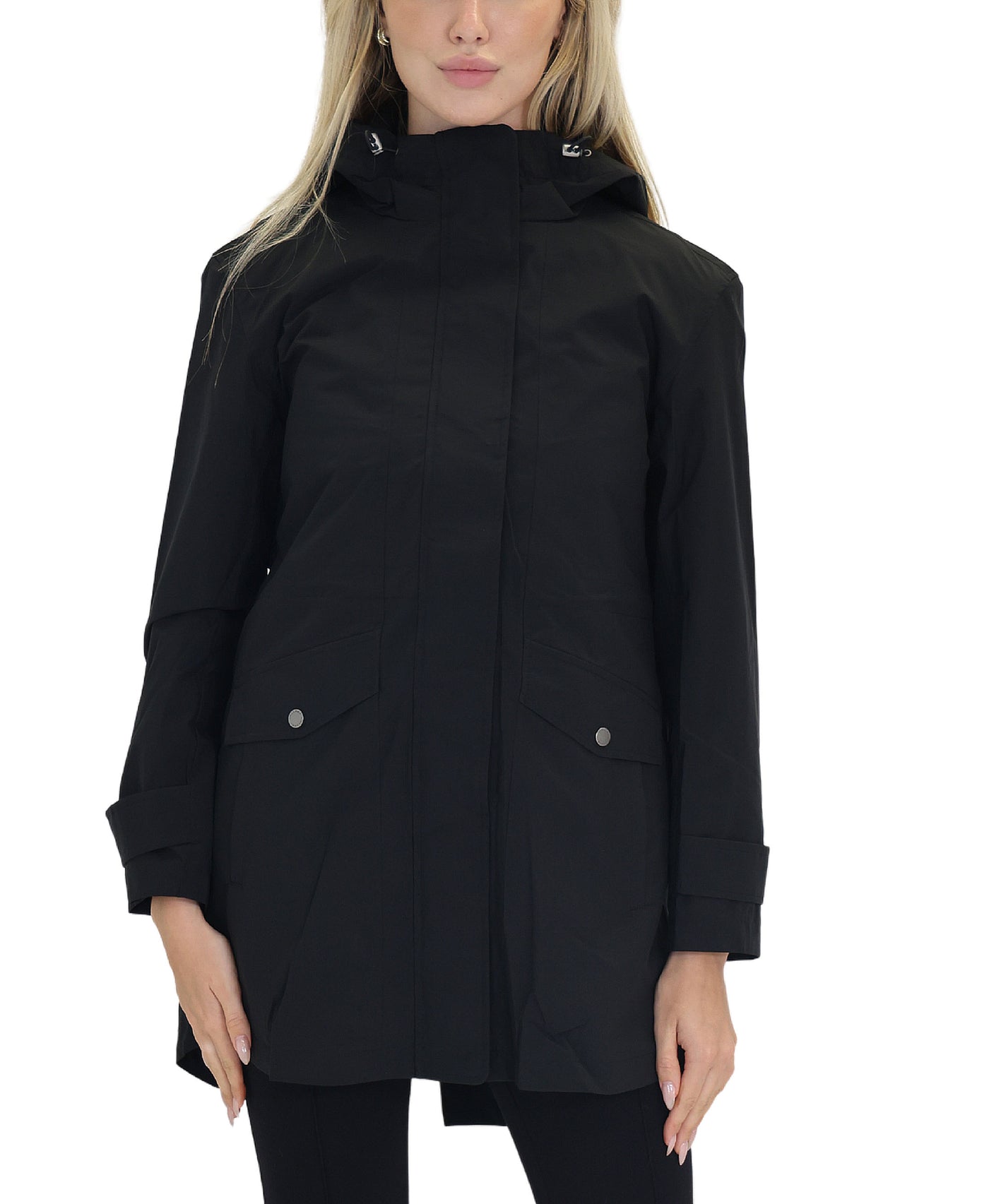 Packable Hooded Rain Coat view 1