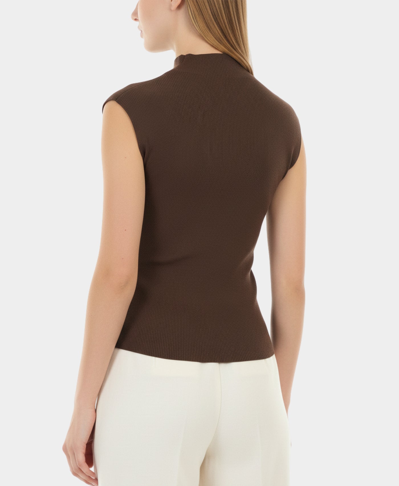 Asymmetrical Mock Neck Top view 5