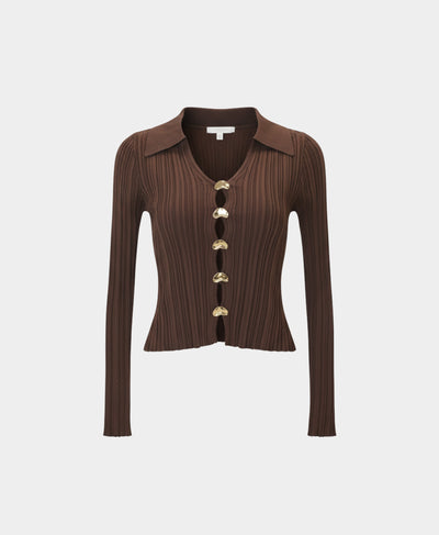 Knit Top w/ Gold Buttons image 6