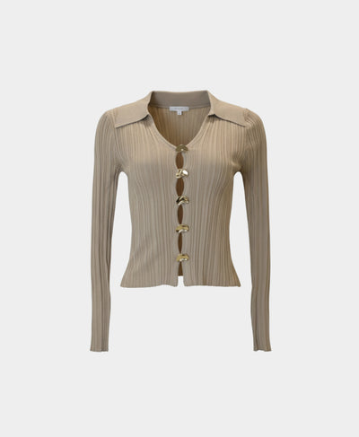 Knit Top w/ Gold Buttons image 9