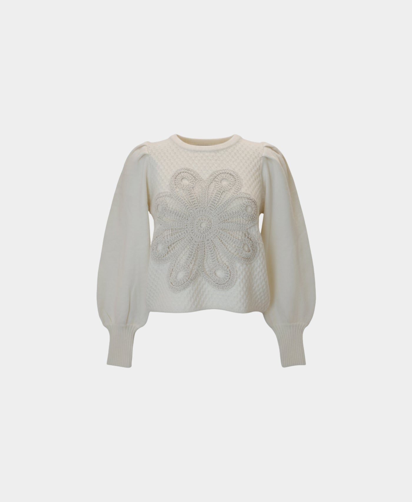 Sweater w/ Crochet Detail view 3