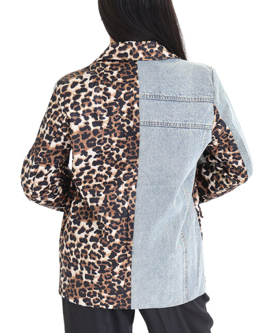 Leopard & Denim Blazer image 2